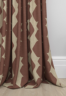 Construct, Wild Red - Made to Measure Curtains